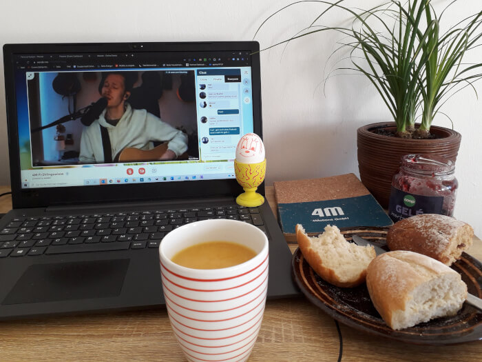 Digitales Osterfrühstück